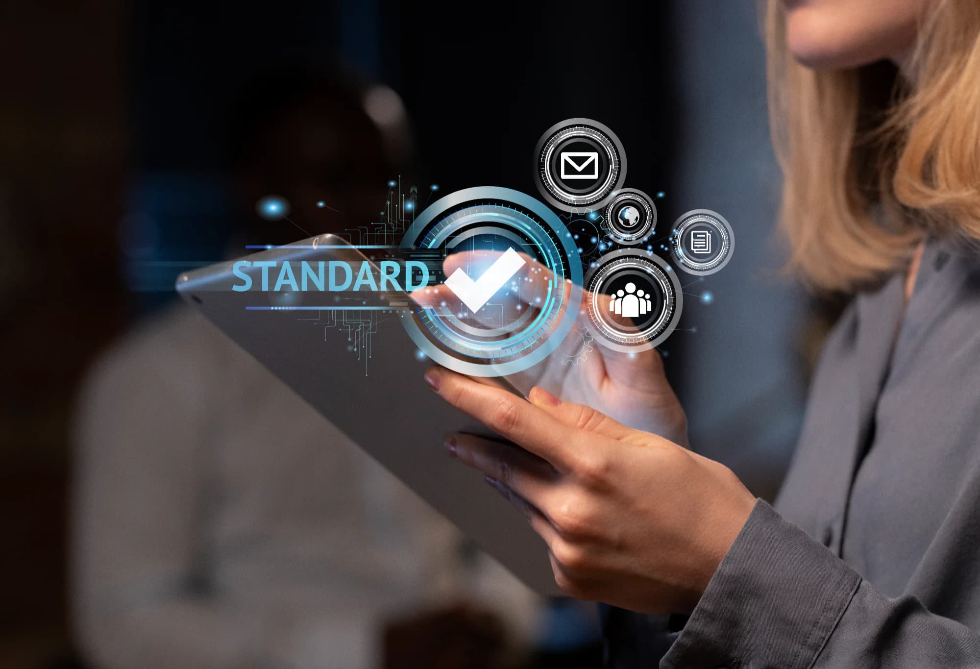 Quality control and standards concept - AI evaluation criteria - Annotation Academy