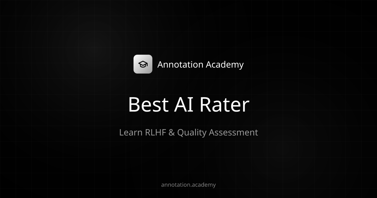 Best AI Rater for Model Evaluation | Tools & Guide | Annotation Academy
